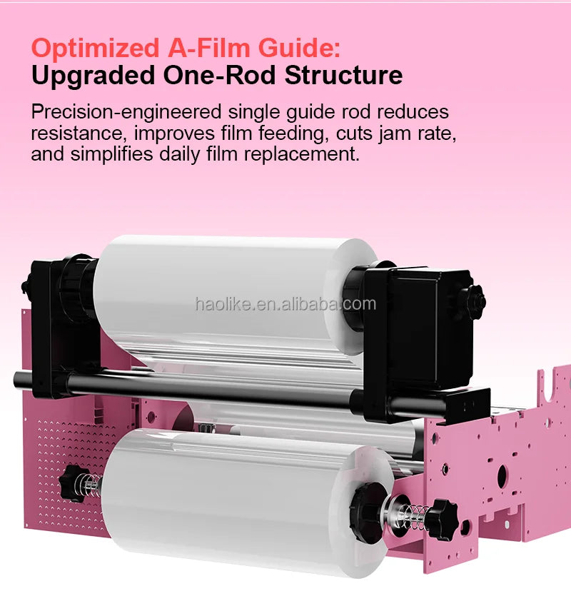 Christmas New A3 Smart Pink UX7 UV DTF Printer WIth DX7 Printhead  for Cup Wraps, Stickers & Small Business
