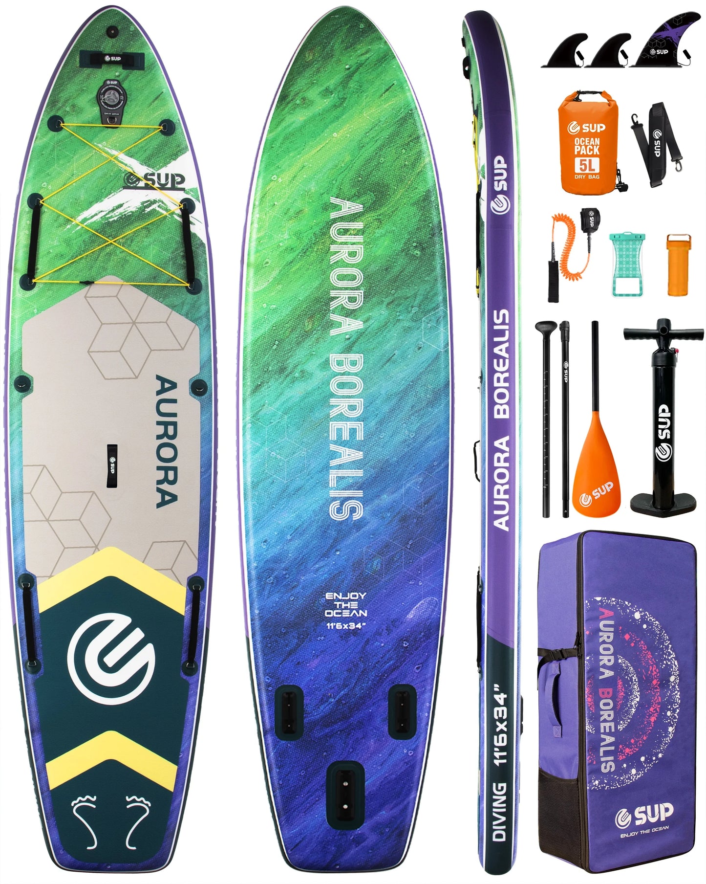 ESUP 350 extra Wide  Inflatable Paddle Board for Beginner  US Warehouse 430 Lbs Capacity Stand up Paddleboards  for Family