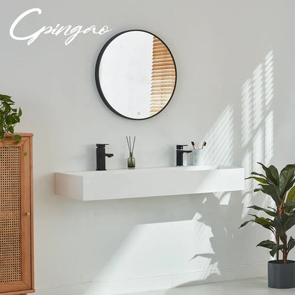 Cpingao New Design High Quality White Solid Surface Hand Wall Hung Wash Basin for Home Hotel