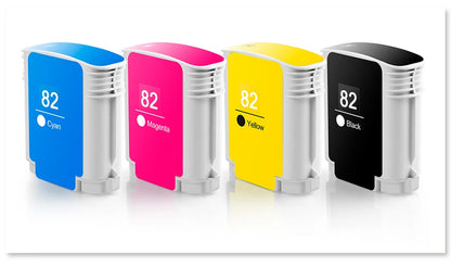 82 Replacement Ink Cartridge With Ink Compatible For HP Designjet 510 510ps Printer CH565A C4911A