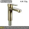 Modern Single Hole Water Sink Mixer Tap Black Brass Single Handle Faucet with 08 Rose Gold Finish for Bathroom Wash Basin