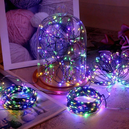 10M-200M LED String Fairy Lights Green Wire Outdoor Christmas Tree Lights Garland For New Year Street Home Party Wedding Decor