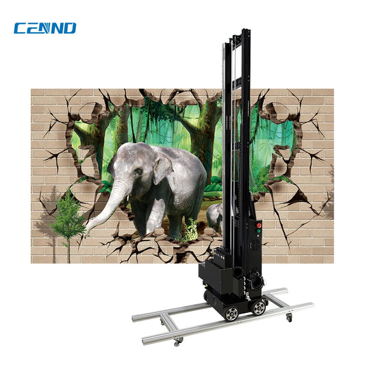 CENND LC-A2C Portable Semi-Automatic UV Inkjet 6-Color Wheel Wall Printer DX10 Print Head DTF 3D Effect New 2-Year Warranty by PDG ibma