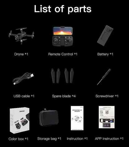 F196 Drone with 6K Dual Cameras Obstacle Avoidance Optical Wifi Fpv Brushless Motor Rc Dron Profesional Quadcopter Toys