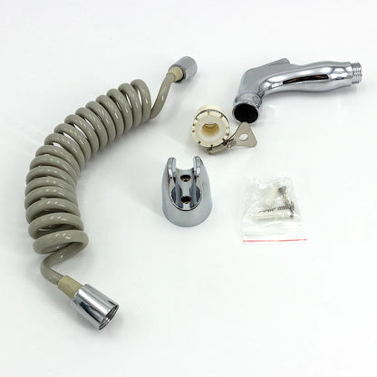 Portable Plastic Bathroom Toilet Shattaf Set for Travellers Includes Bidet Sprayer