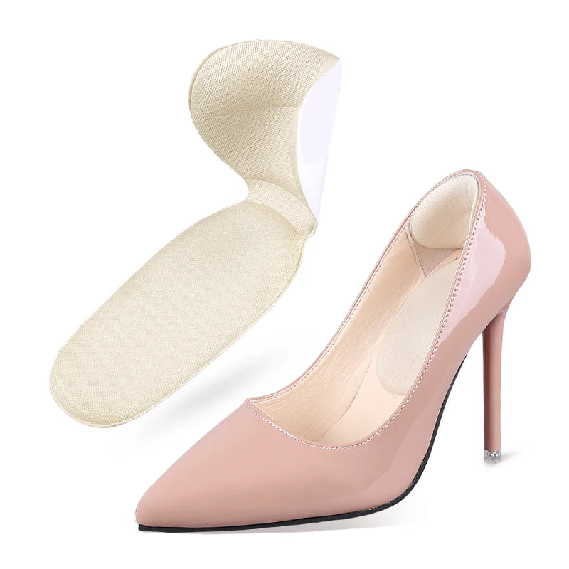 2 1 Self-Adhesive Sponge Heel Cushion Inserts Soft Heel Grips Liners Loose Shoes Preventing Slipping Toecap Protection Model