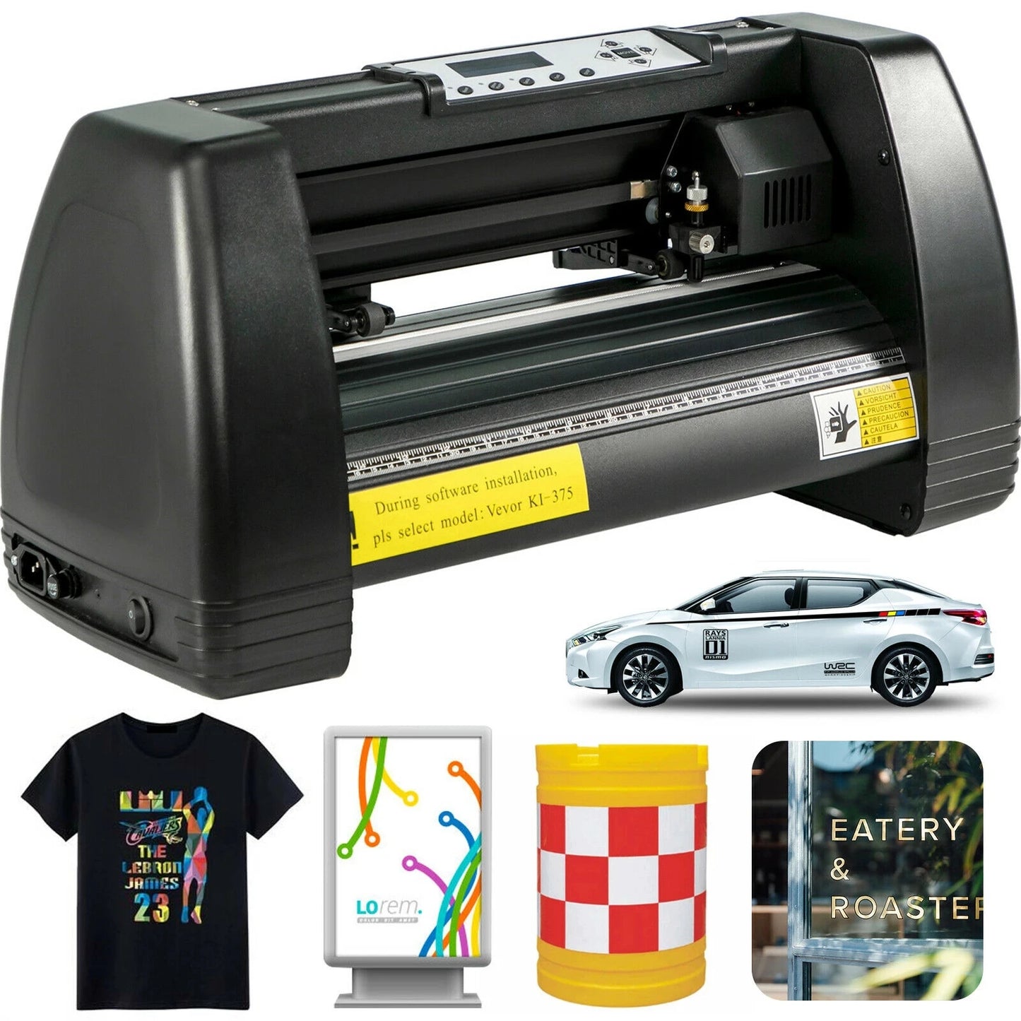 Pekai Vinyl Cutter Machine Computer Windows Software 3 Blades Pen Holder 14Inch 375MM Max Paper Feed Printer Cutting Plotter
