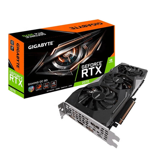 Used GIGABYTE GeForce RTX 2070 GAMING OC 8G Graphics Card with 8GB GDDR6 256-bit Memory Powered by GeForce RTX 2070 by PDG ibma