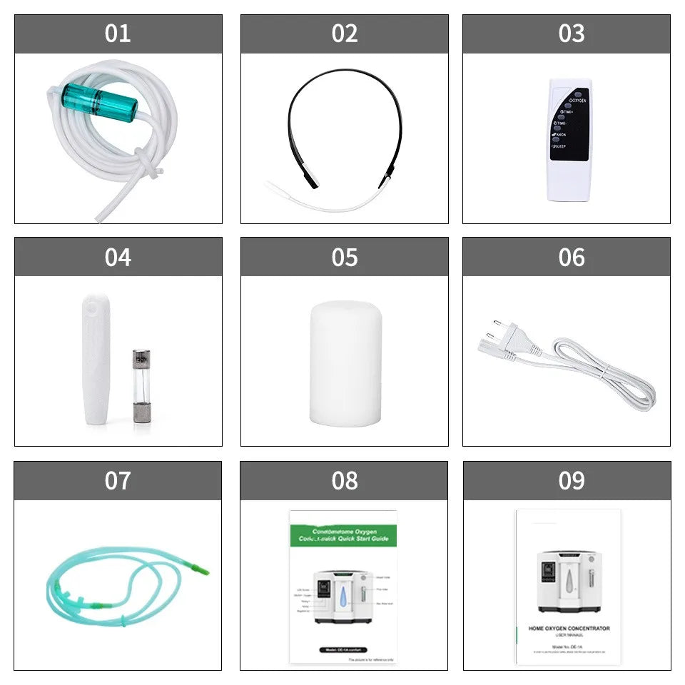 Kainuo Mini Portable Micro Oxygen Generator Machine for Home & Hospital Use with Durable Motor and Bearing Core Components