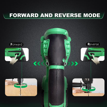 Local US Warehouse 20V Cordless Rotary Hammer Drill Electric with SDS Plus Bit DIY Demolition Drilling Battery Powered