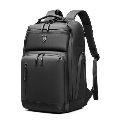 Portable 15.6" Inch Waterproof Anti-Theft Business Laptop Backpack Polyester Lining Zipper Closure Japan Style for Unisex Use