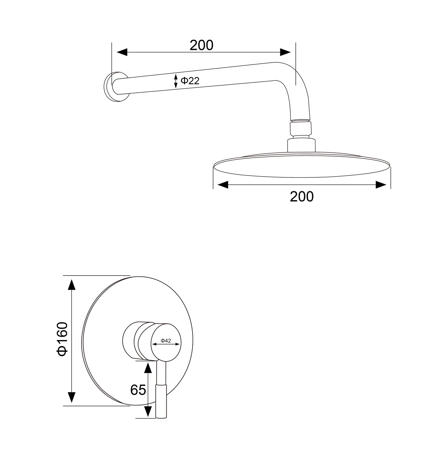 High Quality Hot Sale Concealed Wall Mounted Bathroom Shower Faucet Set Hot & Cold Water Rainfall Shower Mixer