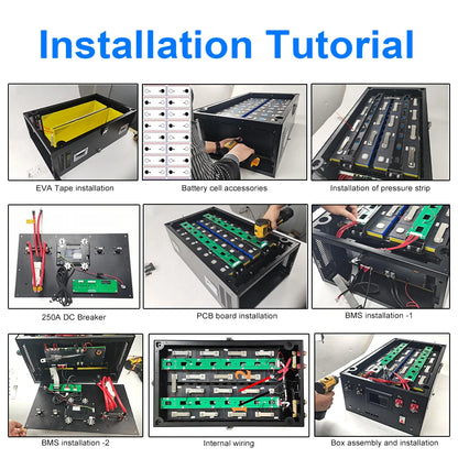 EU Stock Stackable 24V 8S LiFePO4 DIY Box Battery Kit 280/306/314Ah 7KWH JK 200A BMS 10-Year Warranty CE Certified Home Energy