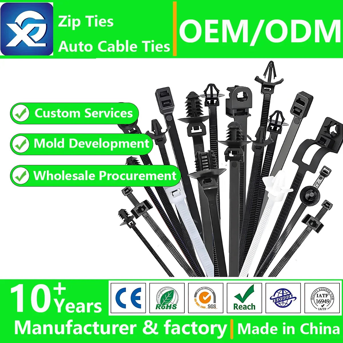 7.5*410mm Cable Ties with 6.5mm Screw Mounting Hole113-12020/113-00011/113-00018/113-12060/113-12017/113-12018/113-00001/T120MR