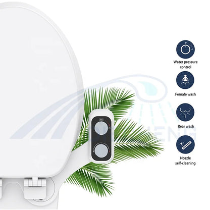 DIECHENG Modern ABS Hotel Use Wall-Mounted Combination Toilet Hand Bidet with Vertical Jet Spray