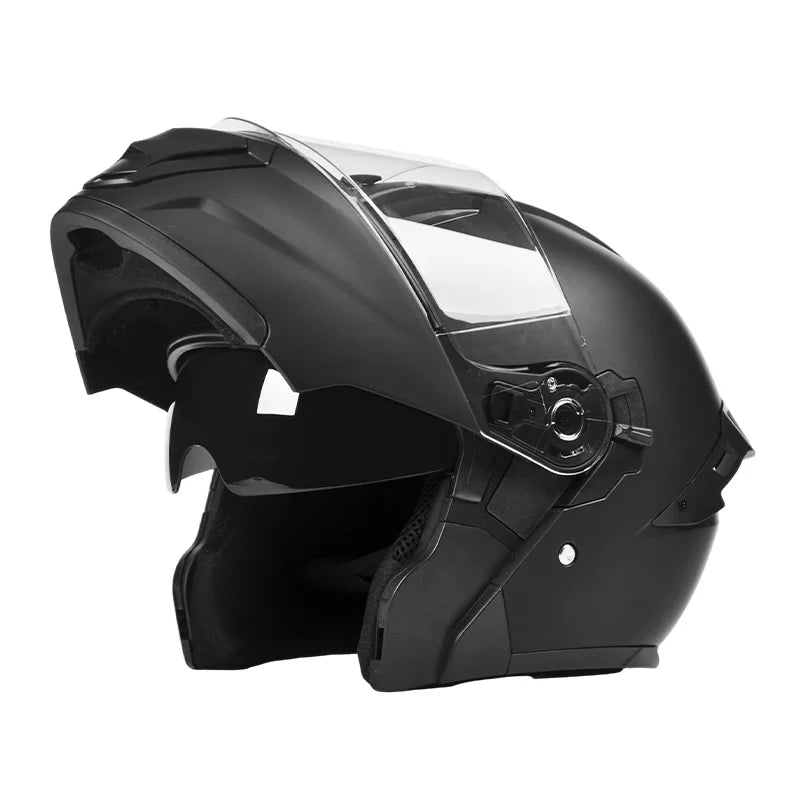 New Unisex Motorcycle Flip up Helmet ABS Safety Modular All Seasons 1 Year Warranty AD Dual Visor Unisex Cascos Para Moto Helmet