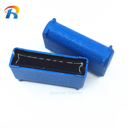 10PCS BM CBB61 1uF 1.2uF 1.5uF 2uF 2.5uF 3uF 450VAC Air conditioning fan Pin type Motherboard capacitor start component 50/60Hz