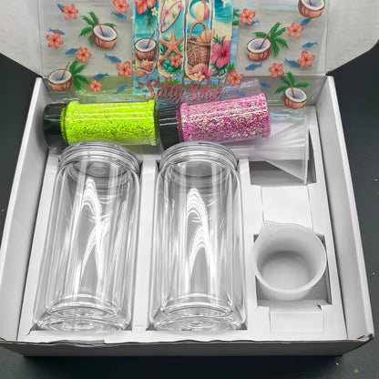 US Warehouses High Flash Spring Chunky Glitter 24 Color Bottle Set for Diy Makeup Manicure Handcrafted Cups Gift-making and More