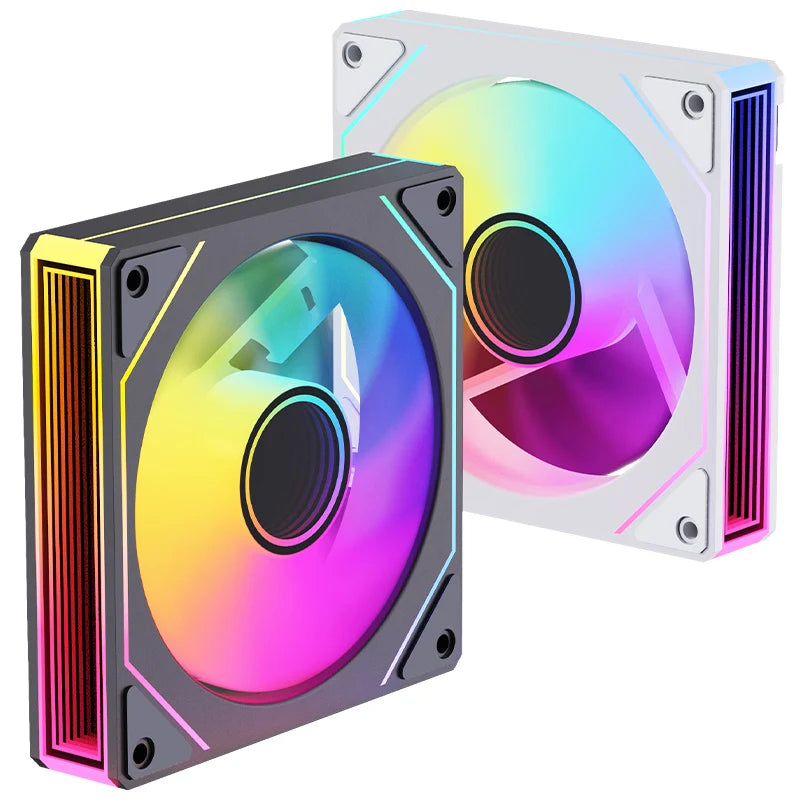 SNOWMAN Gaming PC Case Cooling Fan ARGB Mirror Design Desktop Cabinet Cooler Fan Gaming PC 120 mm Air Cooling Fan for PC