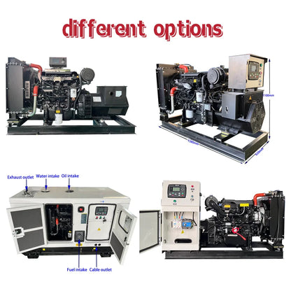 Genset Silent 50kw 60kw diesel 110kw Generator Power Price 20kw 30kw 40kw 80kw 50kva 100kva Electric 100kw 3-phase Power Plant