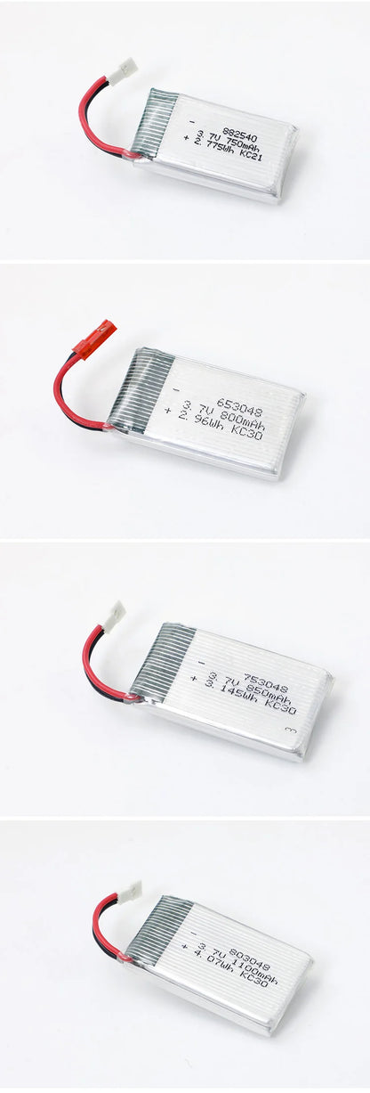 802555 3.7V 800mAh Lipo Battery 25C Helicopter H12C F181 F187 F163 Drone Rechargeable Lithium Battery