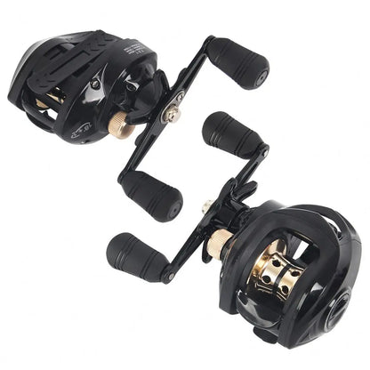 Black Gold 18+1 Bearings Waterproof Sea Fishing Bait Casting Reel High Speed With Magnetic Fishing Reel