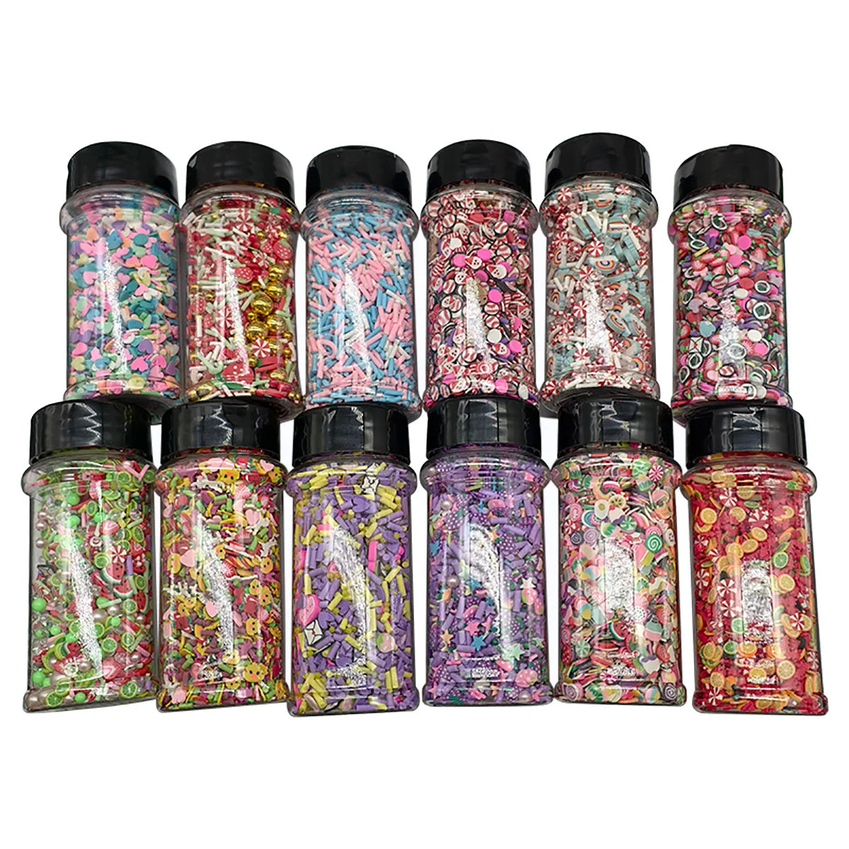 US Warehouses Polymer Clay Slices Watermelon Strawberry Lemon Sprinkle DIY Slime Mix Soft Pottery Nail Art Decoration DIY Craft