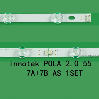 14PCS/LED Backlight Lamp strip 12leds For LG 55" TV 55LN5400 55LN5200 INNOTEK POLA2.0 55 Innotek POLA 2.0 55 55la620v 55LN549C