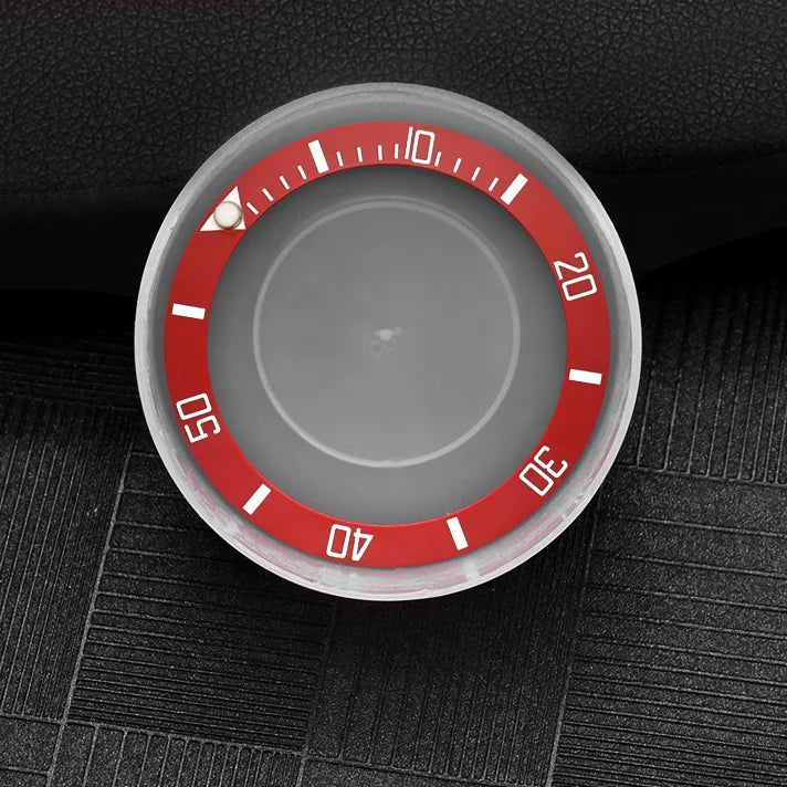 Red Ceramic Bezel for Water Ghost Series Watch Ceramic Bezel Water Ghost Bezel OD 38mm ID 30.7mm