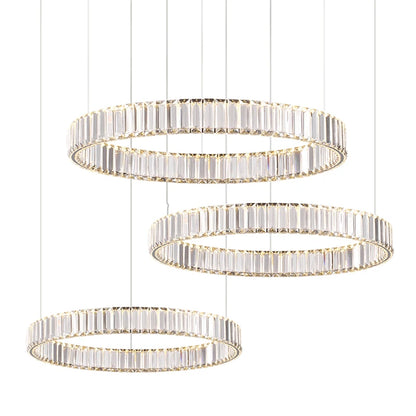 Nordic Style Custom LED Crystal Chandelier for High Ceilings Adjustable Height for Restaurant Villa Hotel Lobby Decor