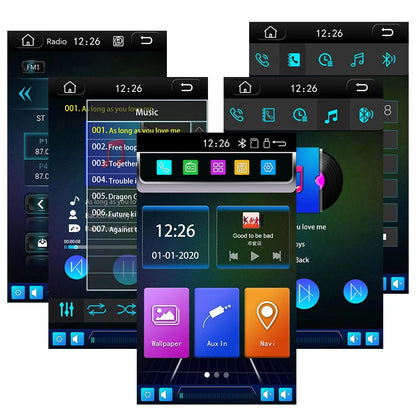 9.5 Inch Touch Screen Vertical MP5 Car Stereo 2 Din with AUX//USB/FM Mirror Link Car Radio Player