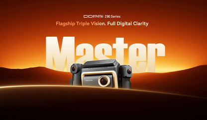 DDPAI Z90 Master/Z90 Pro /Z90  Series Flagship Dual Lens Triple Vision Car Dash Cam Video Recorder ADAS WDR Loop Recording Touch