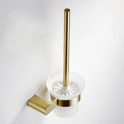 Luxury Stainless Steel 304 Brushed Gold Luxurious Bathroom Accessories Set