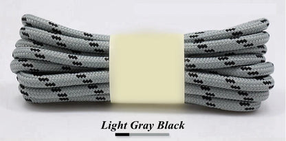 1Pair outdoor sport round shoelaces for boots hiking slip rope shoe laces sneakers shoelace strings100/120/140/160CM 19 Colors