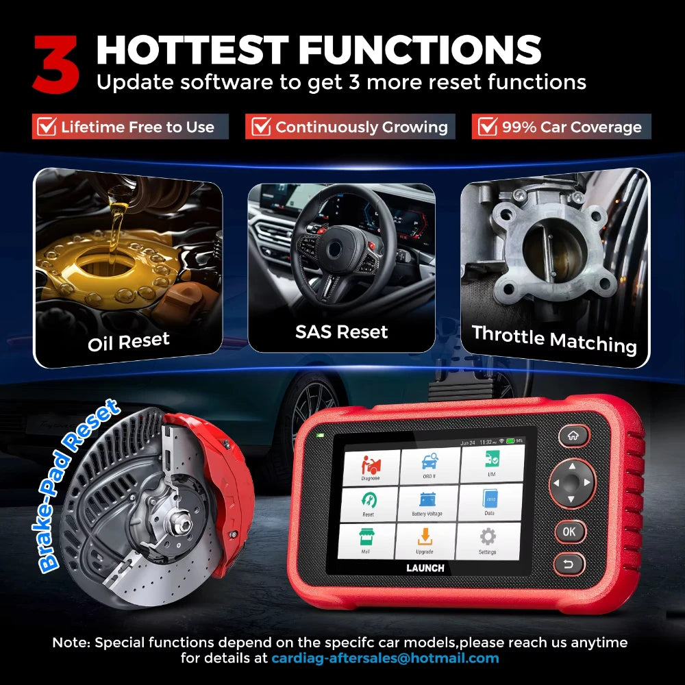 LAUNCH CRP123I Diagnostic Instrument Four System OBD2 7 Reset Lifetime Update Economic Practical