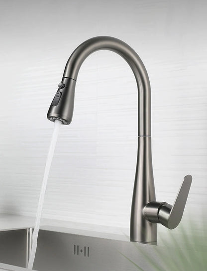 China Supplier Factory Price Torneira Da Bacia Vegetal Preta Pull Out Kitchen Sink Faucet Mixer Tap