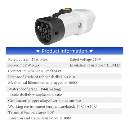 Distributors Wanted Suppliers Ev Products China 3.5kw 16A Portable EV Charger Type2 Charging Pile GBT Car V2L 240V Qiaoyi IP55