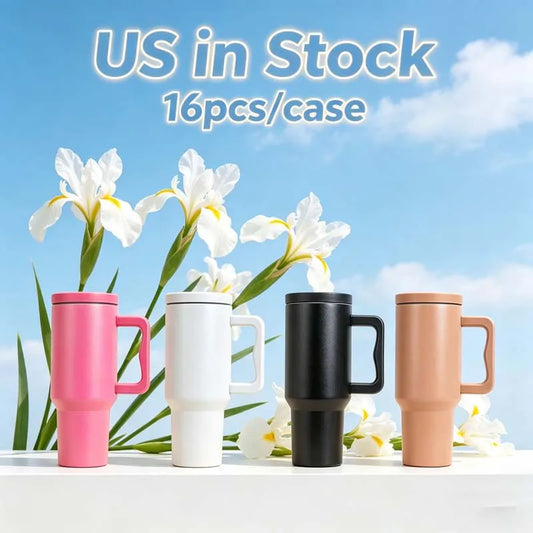 Us in Stock 40 OZ Easy Clean Insulated Cup 40 OZ Insulated Travel Mug for Home Office Outdoor Daily Use