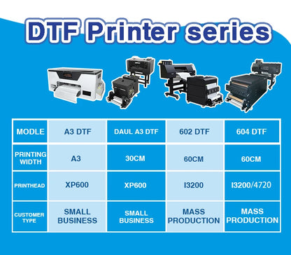 Inktime Customized Multifunction Pet Film Digital Printing F1080 Printhead Impresora A3 Dtf Inkjet T-Shirt DTF Printer