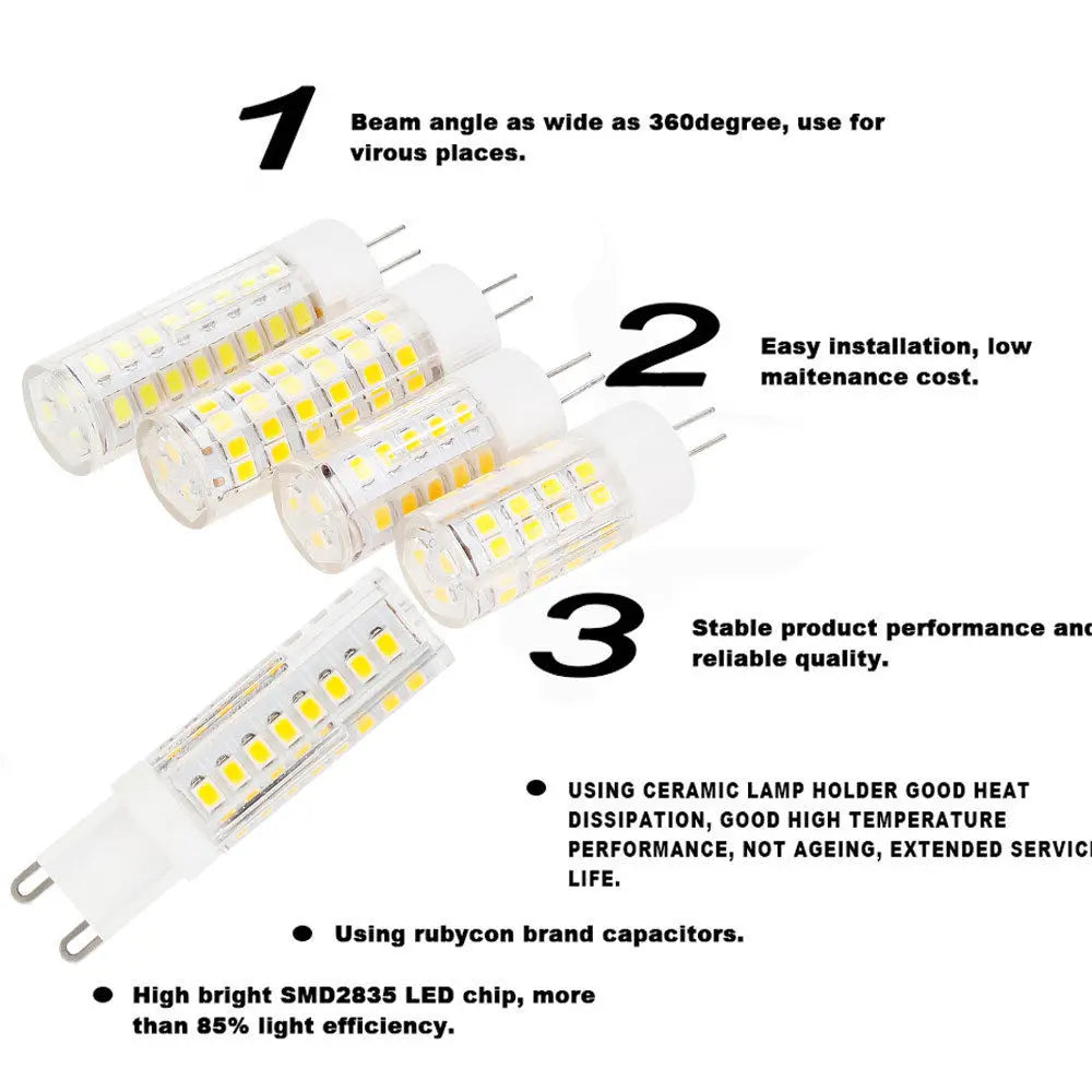 AC110V Brightness Bulb 102LEDs E11/E12/E14/E17 LED Lights Corn Bulbs 9W Replace 80W Halogen Lamp for Home House Lighting Bedroom