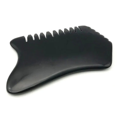 Guasha Comb Massage Guasha Board Jade Gua Sha Scraping Black Bian Stone Gua Sha Tool