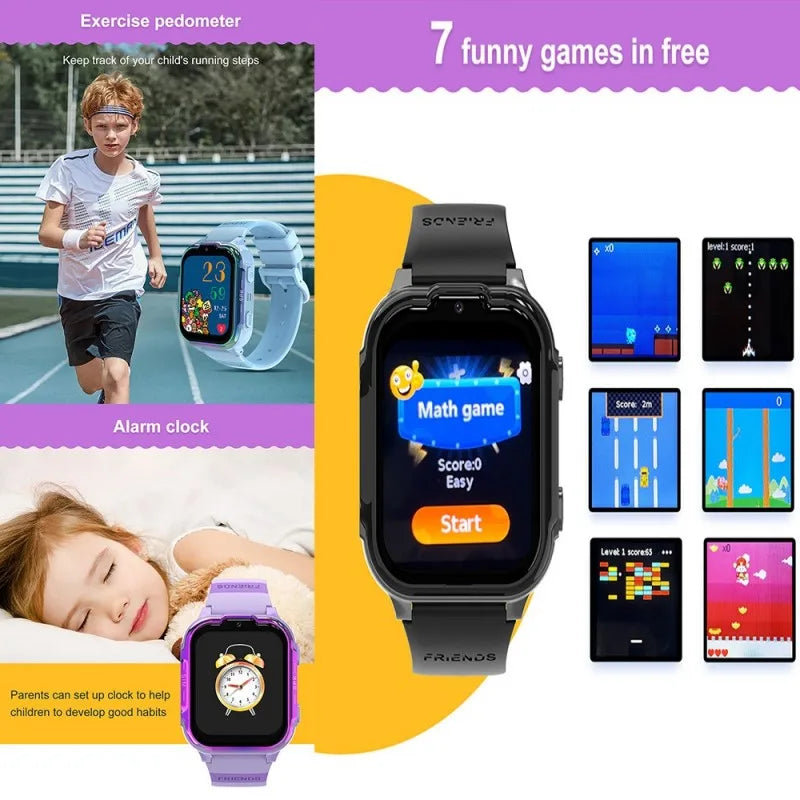 New Arrival 1.83 Inch High Definition Screen DH20 GPS Children Smart Watch for Kids 4G Video Call Kids Watch