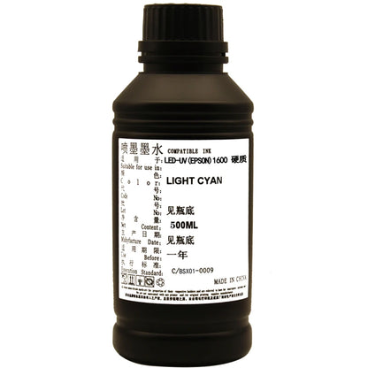 Wholesale UV Ink for Eps I1600 U1 Printhead Uv Flatbed Printer Ink 500ml Bottles LED Uv Ink for Wall Printer Cmykw Eps I1600 Ink