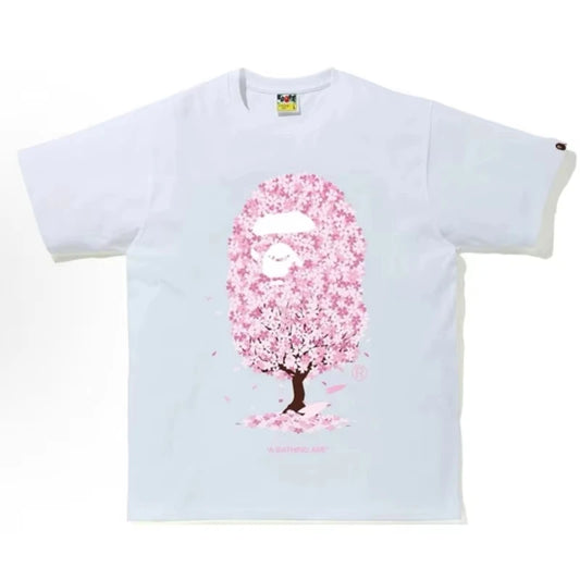 2026 New Japanese Cross-Border Fashion Brand Ape Head Heavy Cotton Short Sleeve Cartoon Shark Camouflage Loose T-Shirt by PDG ibma
