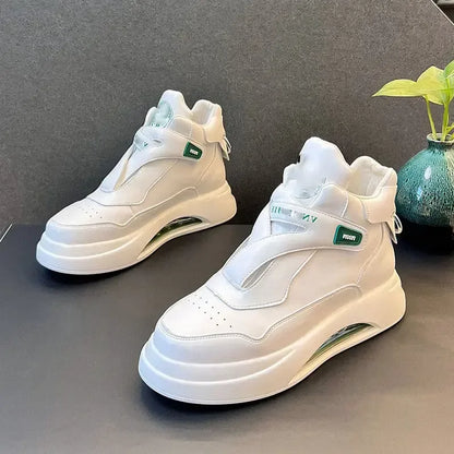 Spring New Breathable White Shoes Trend Versatile Thick Sole Sports  Casual Board Shoes Timely Casual Shoes