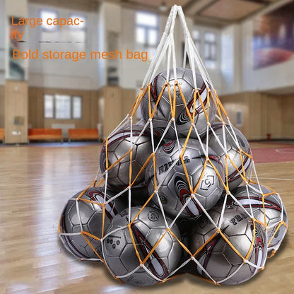 Large Capacity Basketball Mesh Bag for Easy Carrying for Sports & Entertainment