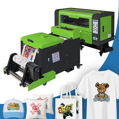 DTF Automatic Inkjet Printer Shaking Powder High Temperature Transparent Viziprint Illuminate Translucent PET Film Label