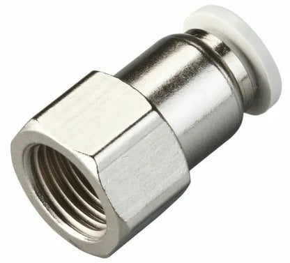 Raccord rapide pneumatique pour trachée, filetage femelle droit, PCF/4/6/8 mm/10/12/14/01-02-03-04