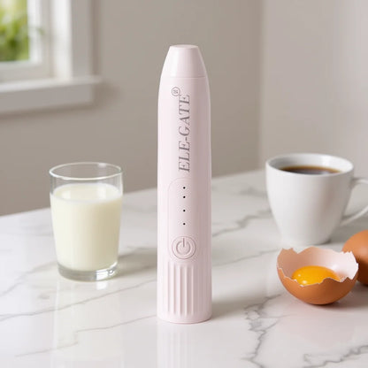 Elegate HOG.96 Battery-Powered 200W Rechargeable Portable Hand Held Plastic Electric Whisk Milk Coffee Egg Mixing Wire Whip