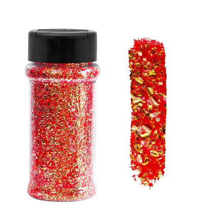 US Warehouse Eco-Friendly High Sparkly Spring Mix Glitter Set 12 Colors 2oz  Free Shipping for DIY Resin Crafts